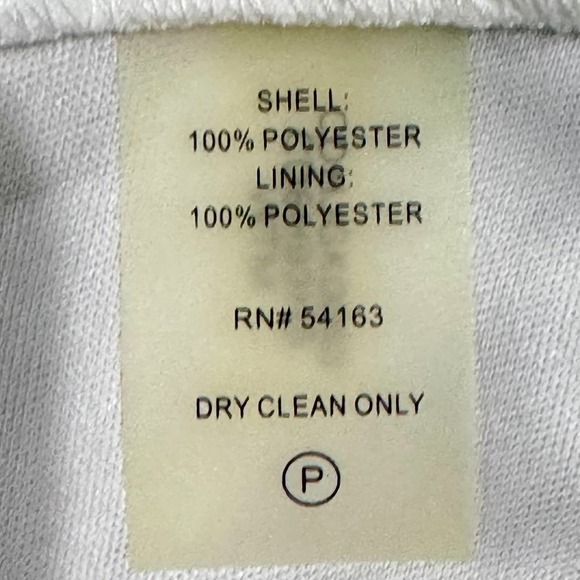 Calvin Klein NWT Elegant CREAM/LILAC Trapeze Floral Printed Chiffon Gown, size 8 - Picture 10 of 11